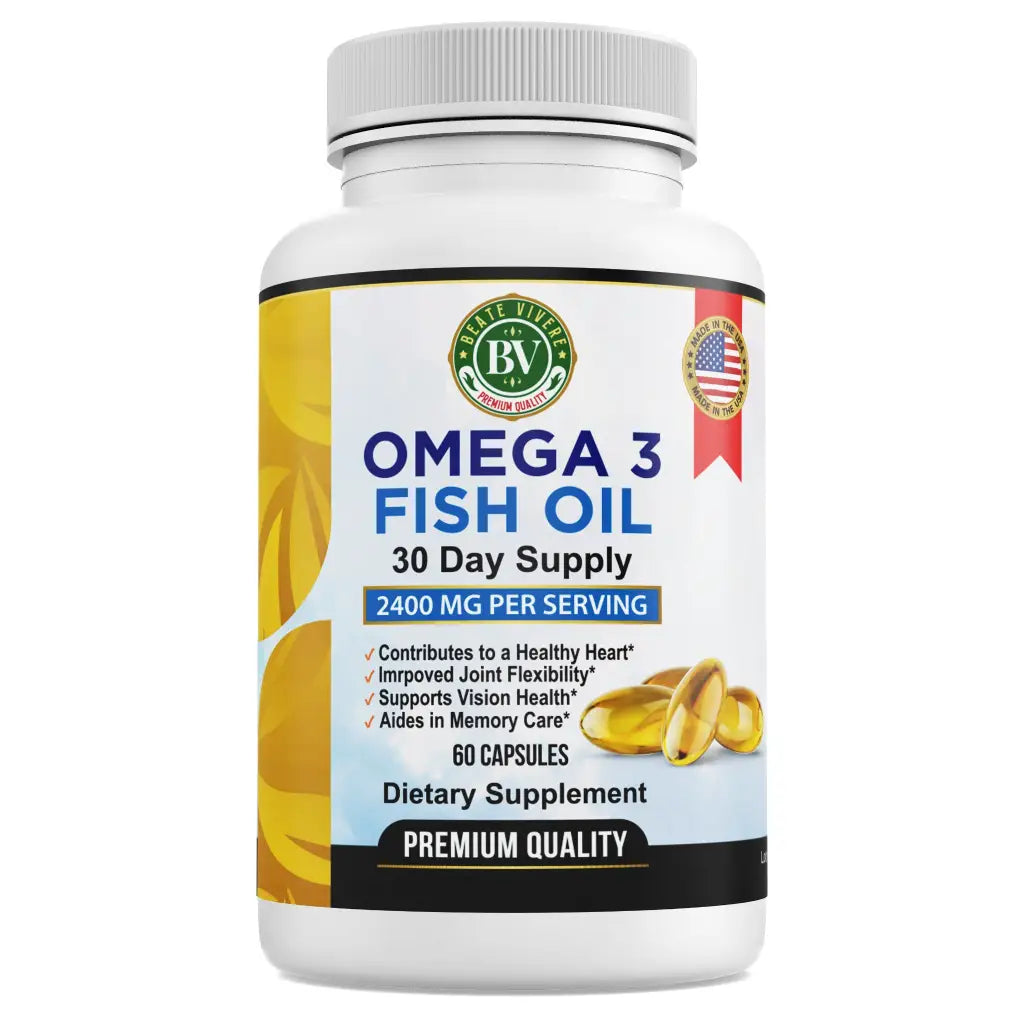 Omega-3 Fish Oil 2400mg Capsules - Vitamins & Supplements