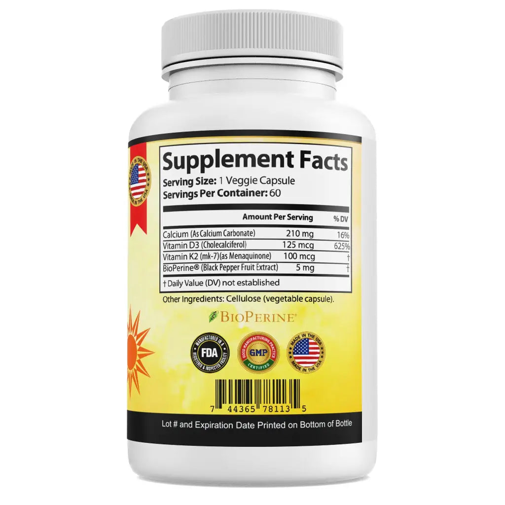 Vitamin K2+D3 Capsules - Vitamins & Supplements